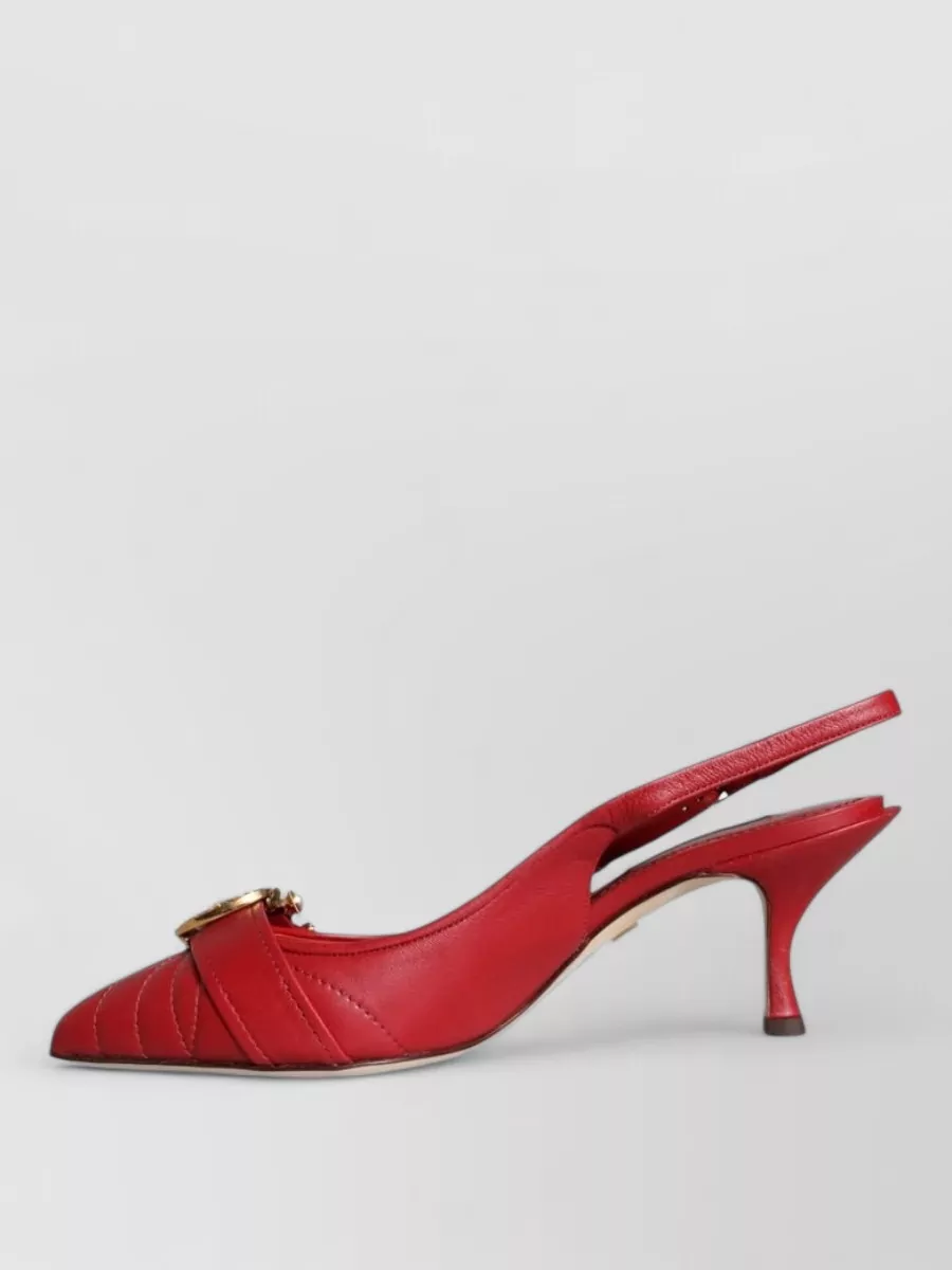 Dolce&Gabbana Leather Slingback Sandals