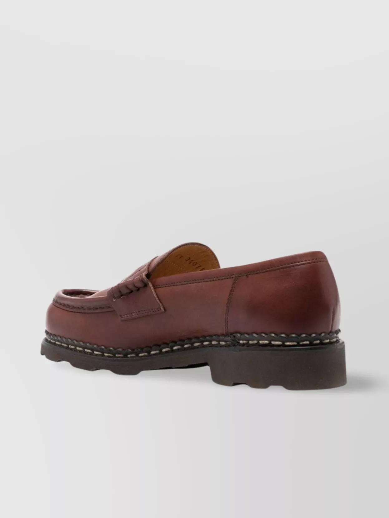 Paraboot Orsay Calf Leather Apron Toe Loafers