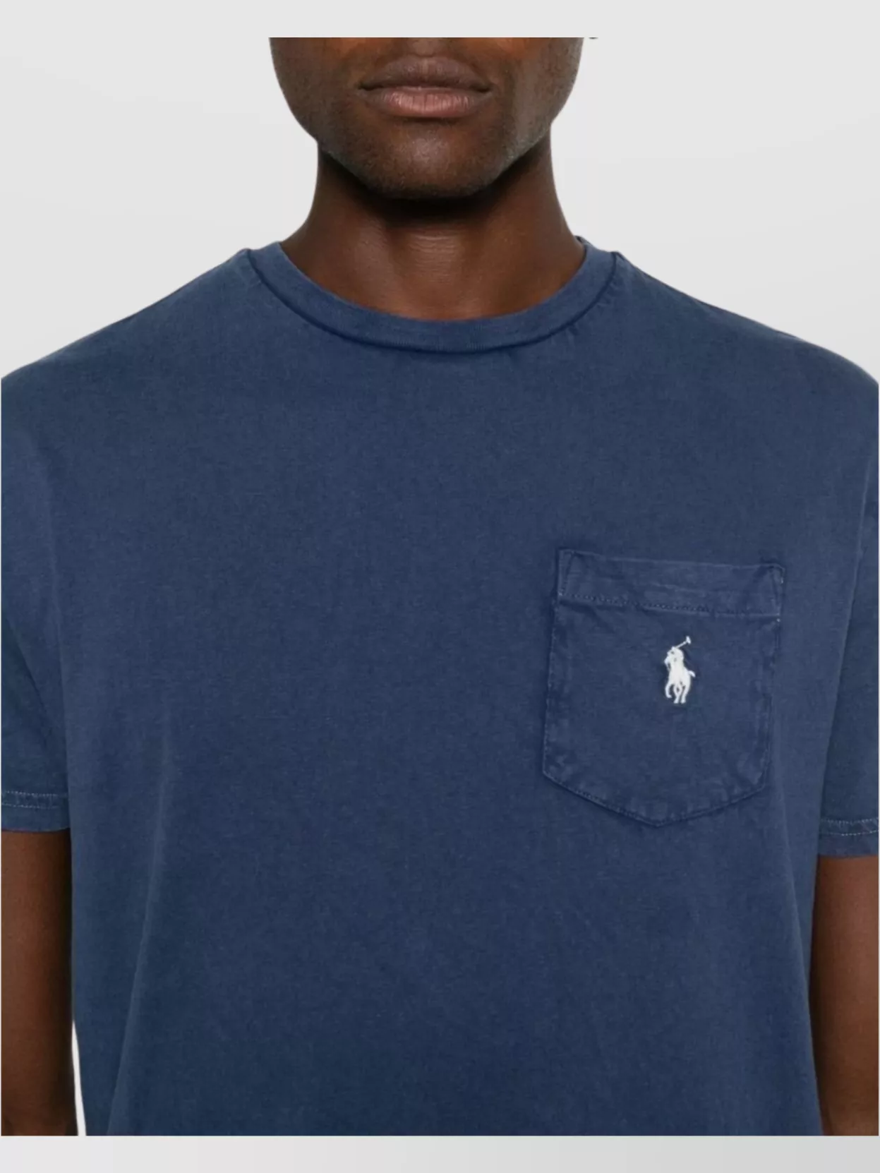 Ralph Lauren Logo Patch Pocket Cotton T-Shirt
