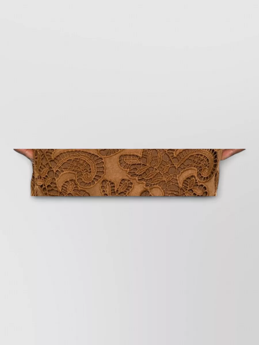 Ermanno Firenze Laser-Cut High-Rise Maxi Skirt