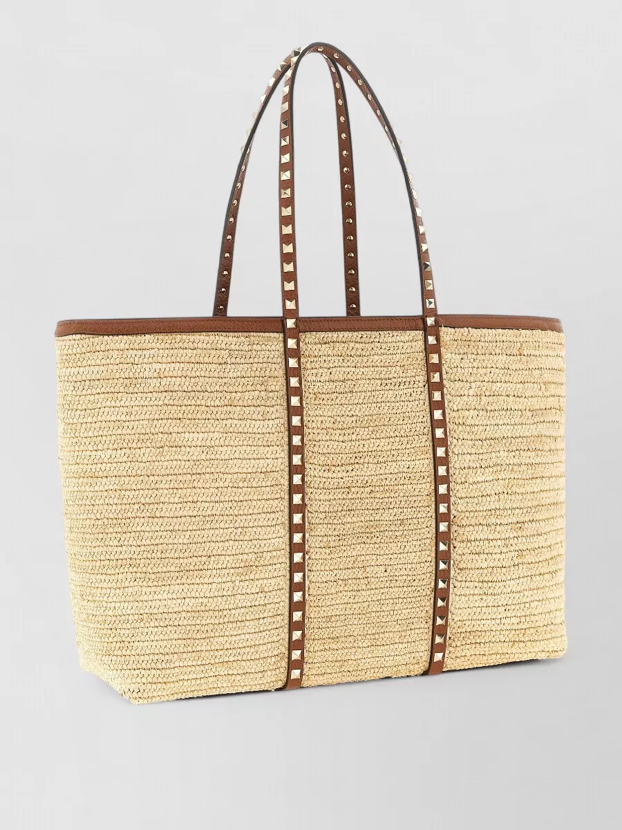 Valentino Garavani Medium Raffia Beach Bag