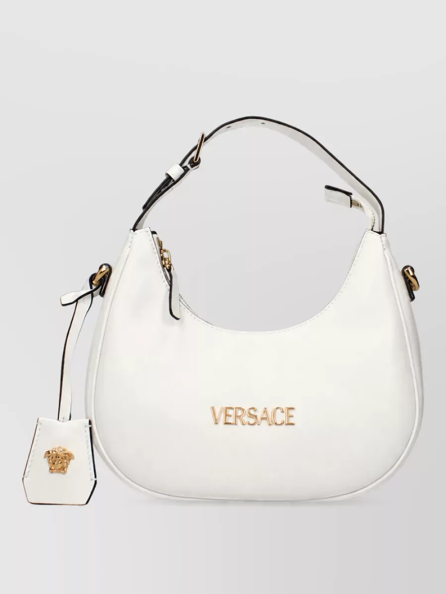 Versace Na Leather Shoulder Bag