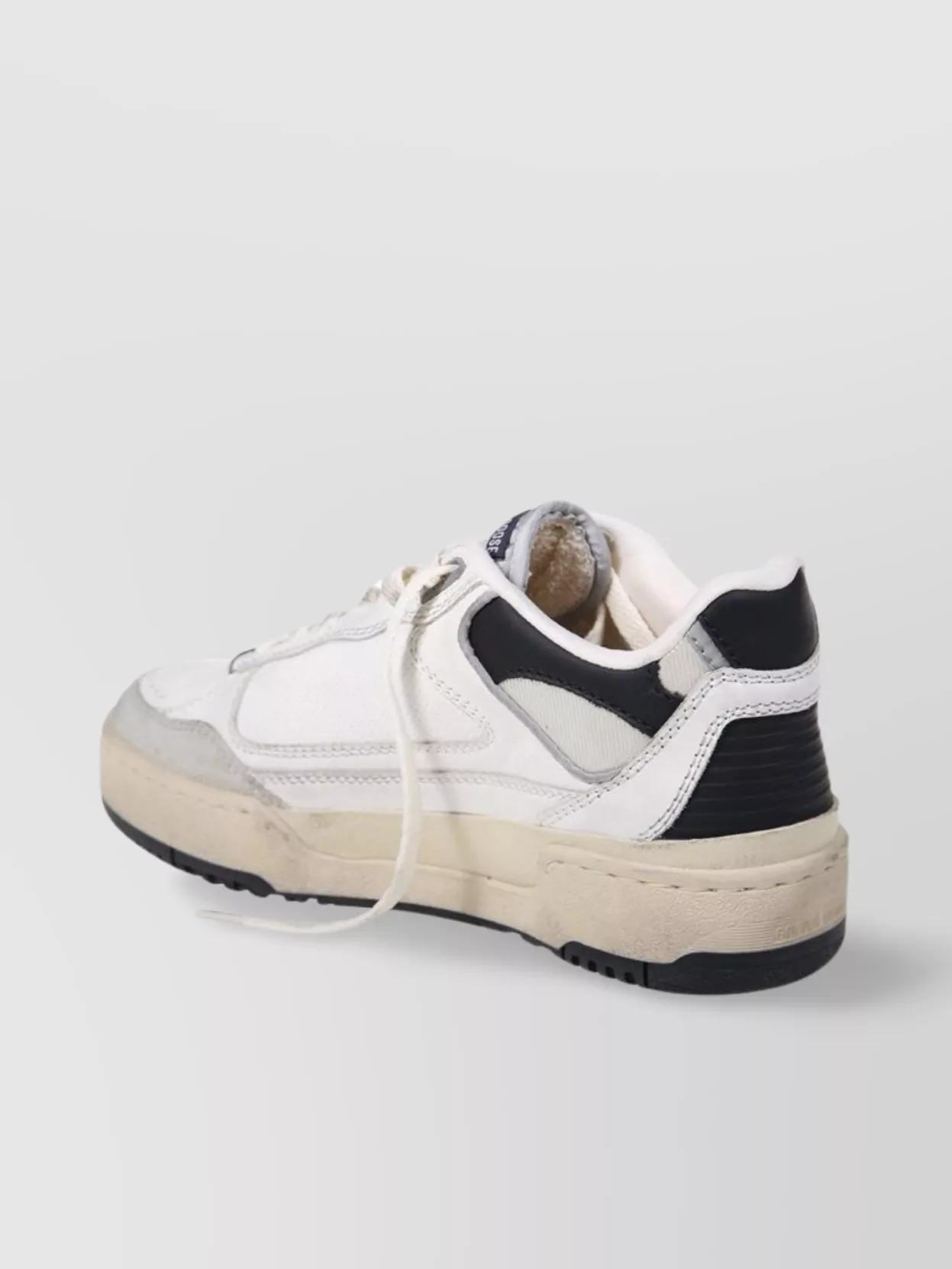 Golden Goose Forty2 Leather Sneakers With Black Star And Heel Tab Shoes In Multi