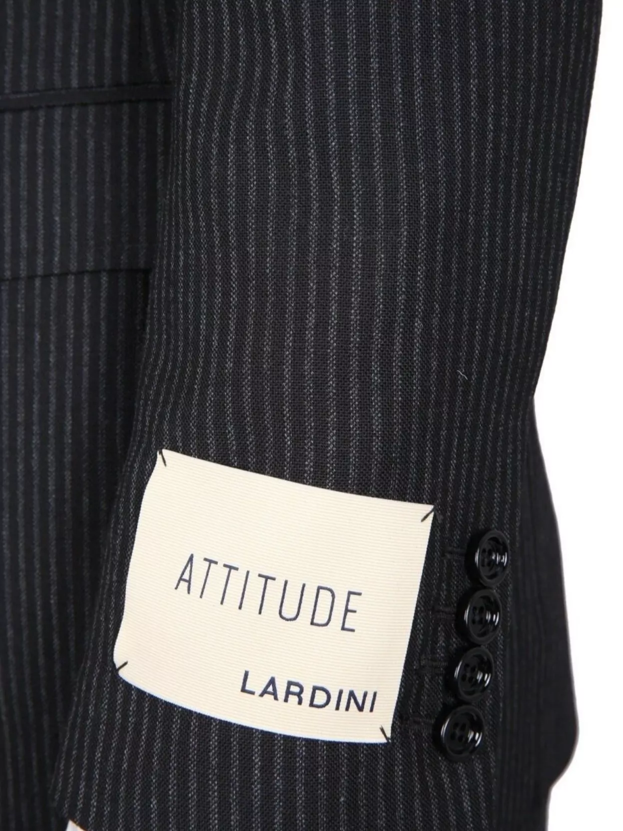 Lardini Striped Suit Notched Lapels