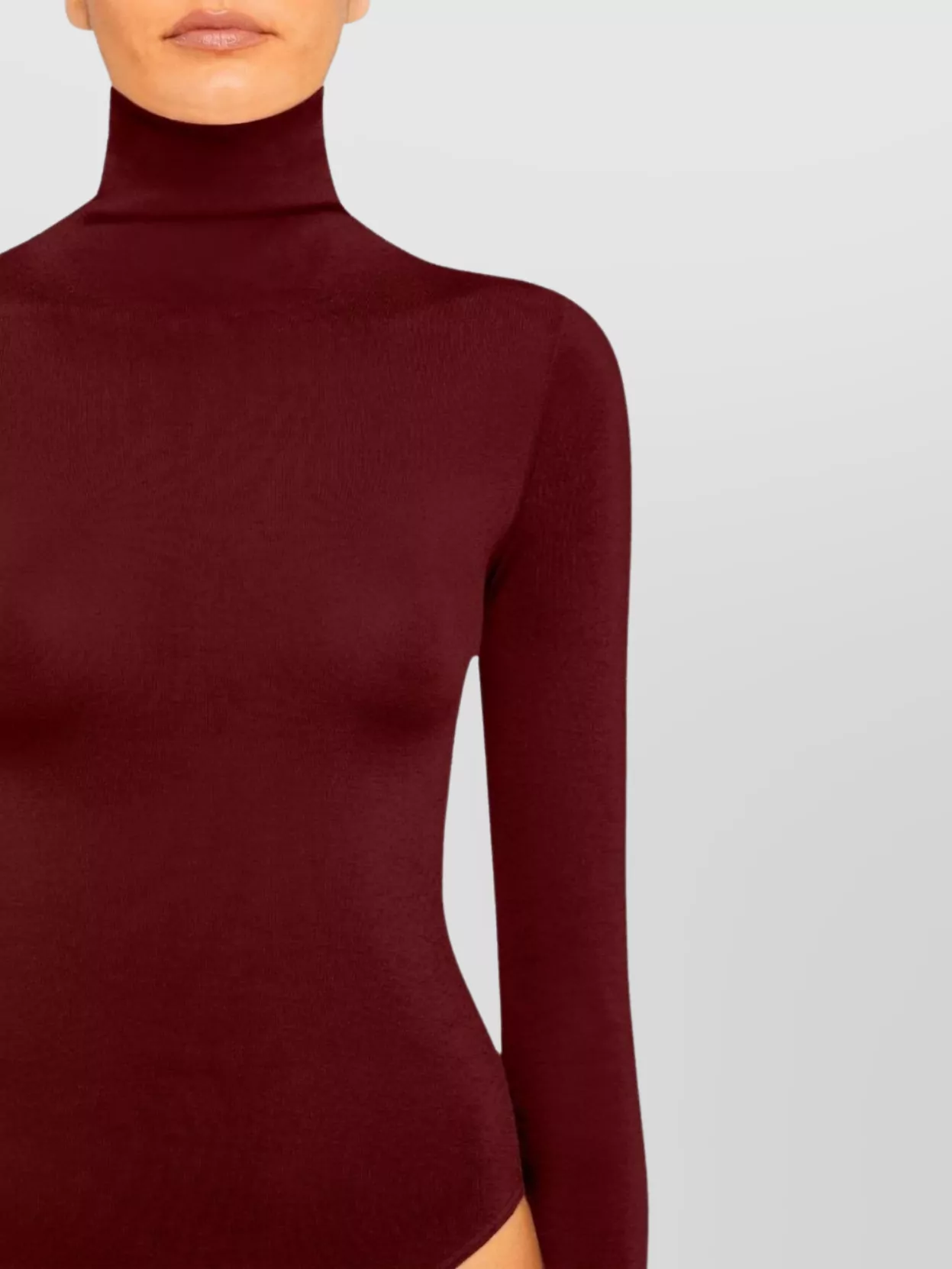 Wolford Seamless Long Sleeve Turtleneck Bodysuit