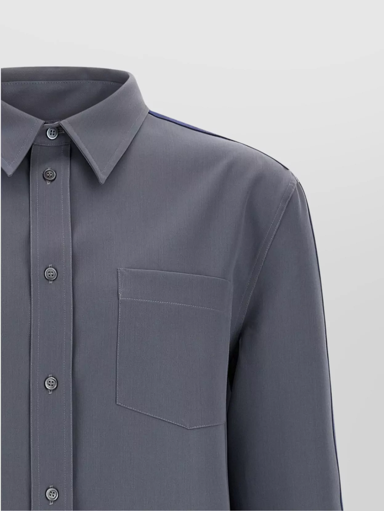 Marni Wool Shirt With Button-Down Collar And Pocket
