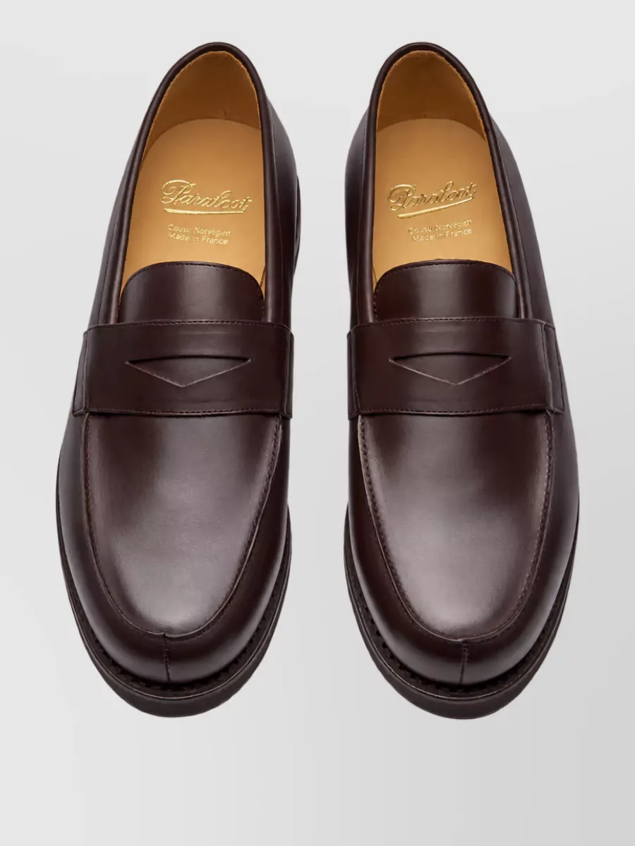 Paraboot Leather Penny Loafers