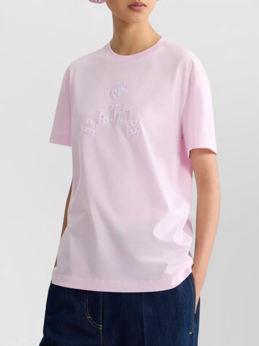 Patou Cotton Logo-Print Crew-Neck Short-Sleeve T-Shirt