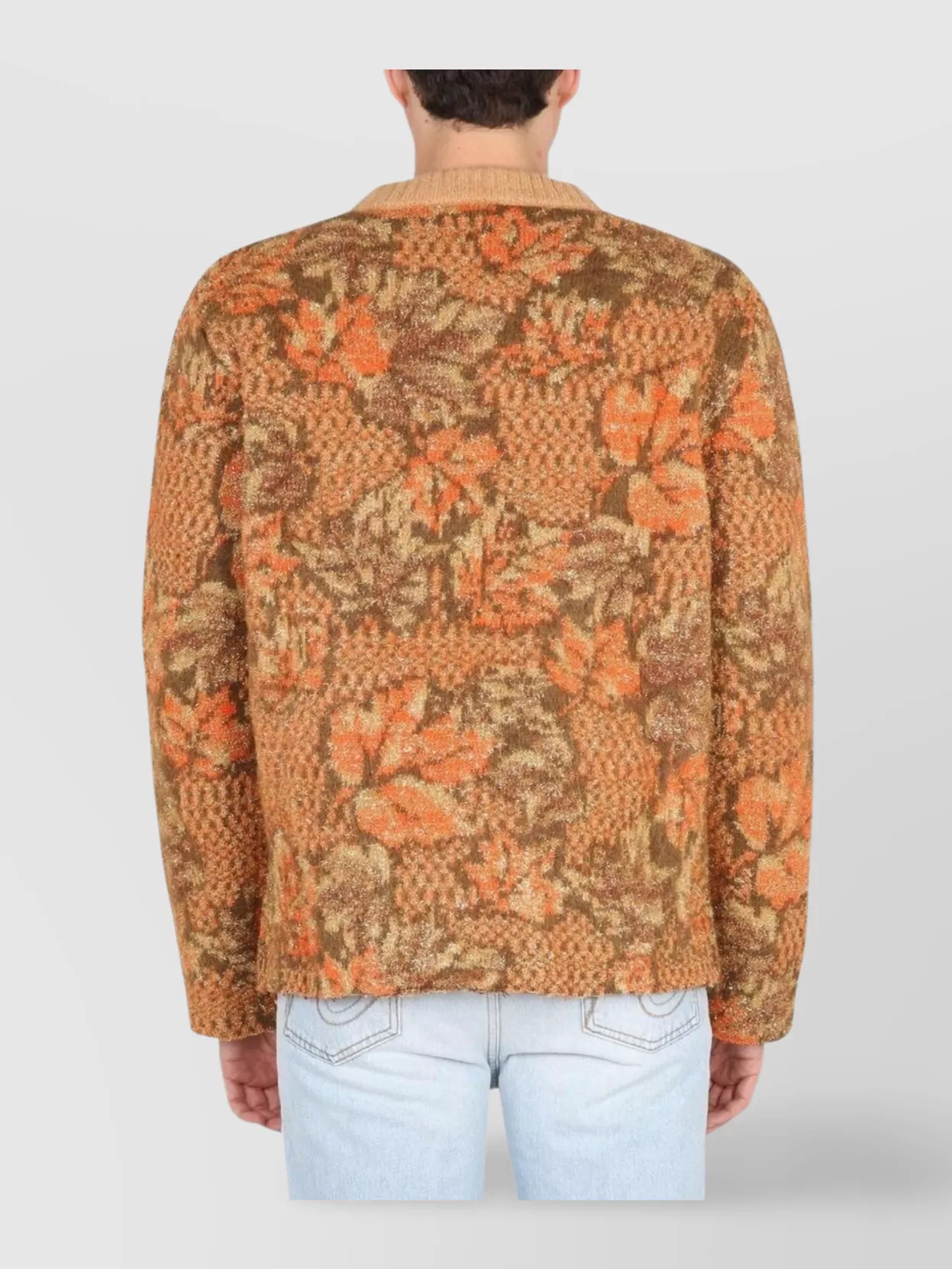 Erl Floral Jacquard Knit Sweater