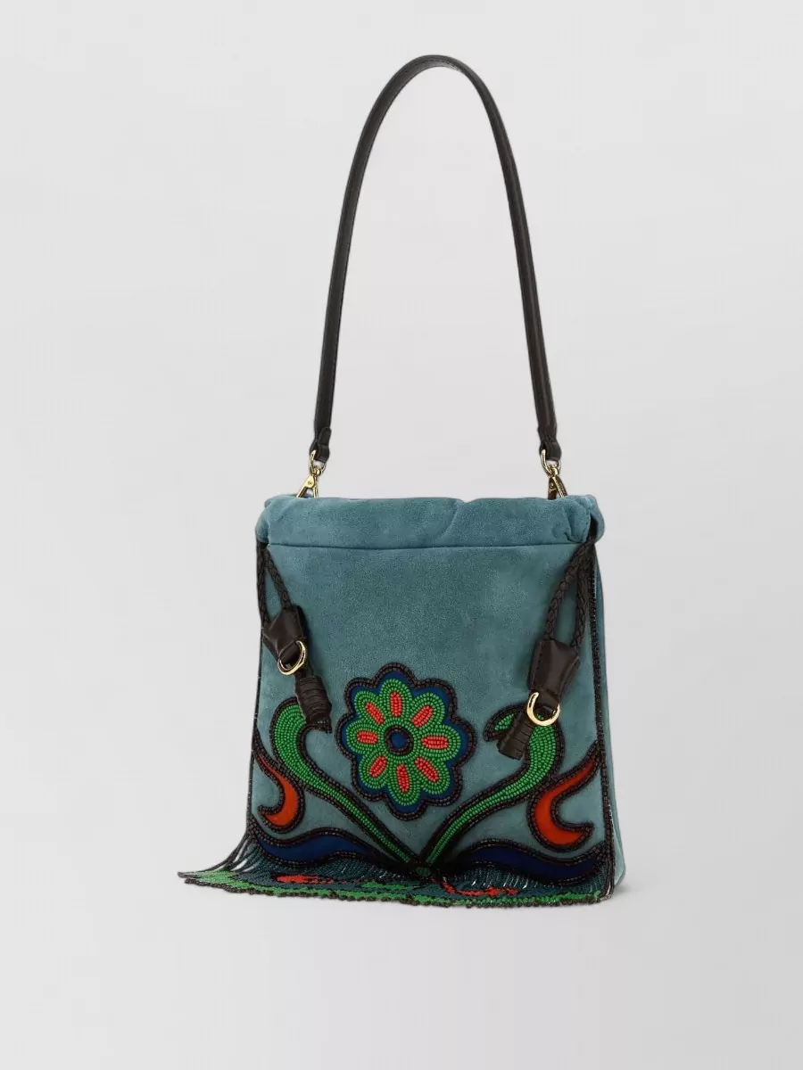 Etro Small Suede Bucket Bag