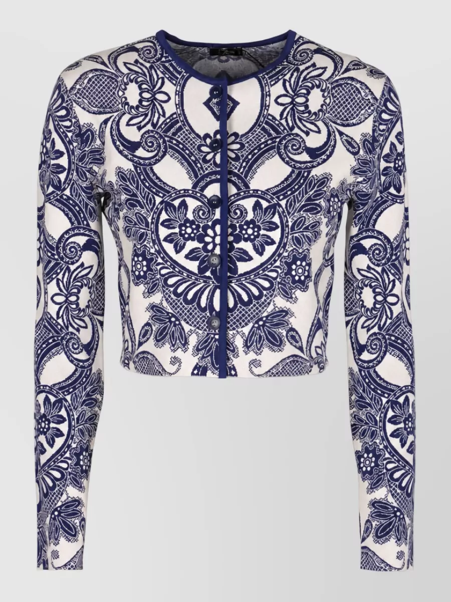 Etro jacquard knit cardigan
