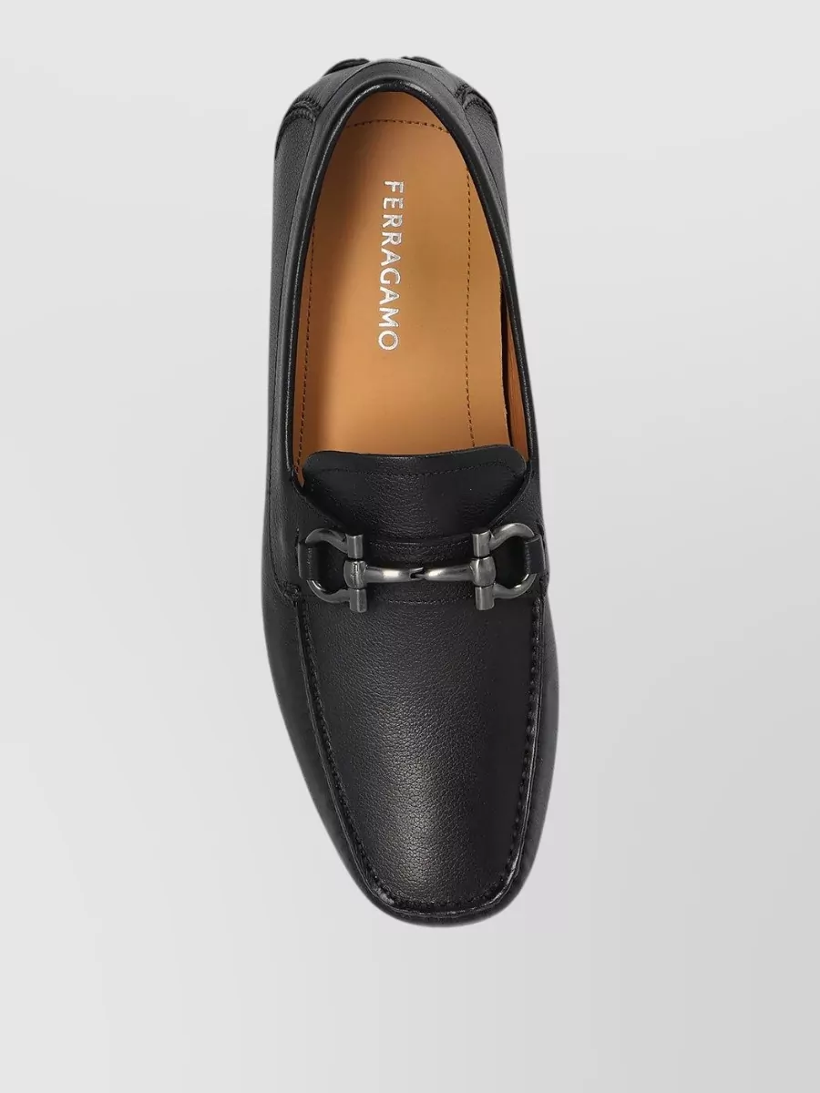 Ferragamo Leather Driver Loafers