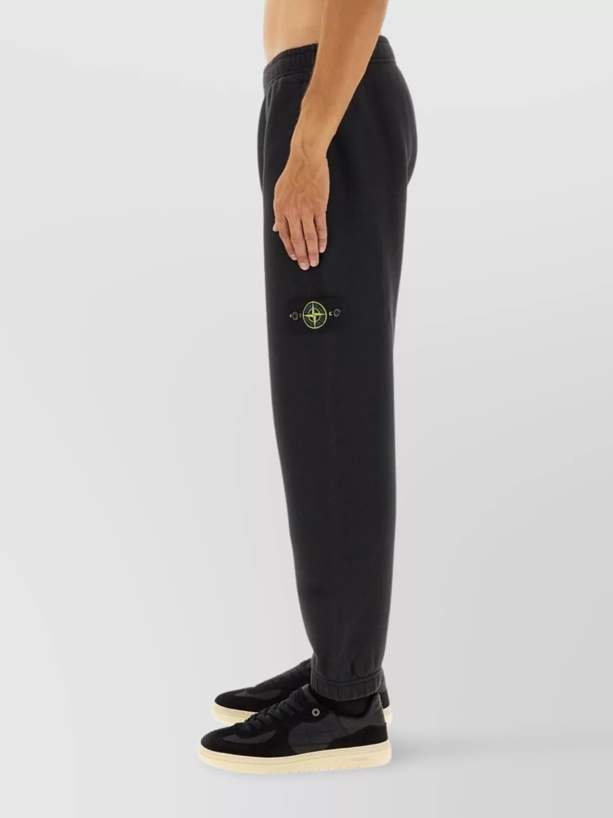 Stone Island Comfortable Jogging Trousers Featuring Pockets In Black