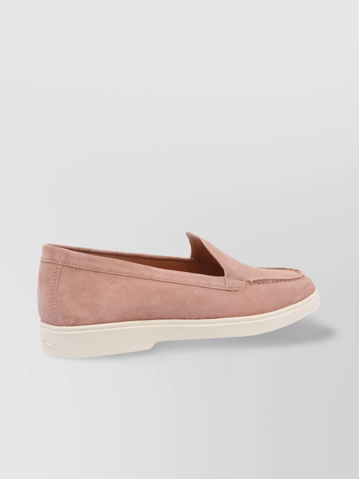 Santoni Loafers Leather Suede Finish