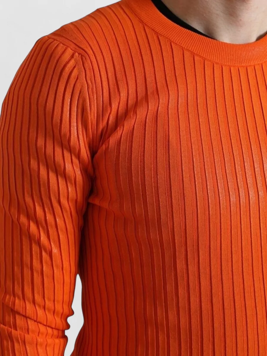 Dolce&Gabbana Fine-Knit Crew-Neck Sweater