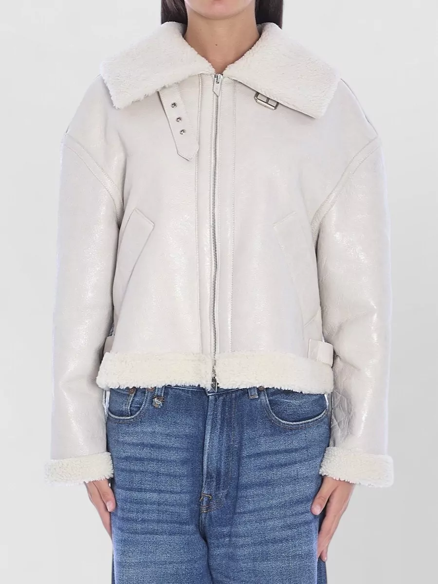 Salvatore Santoro shearling leather jacket