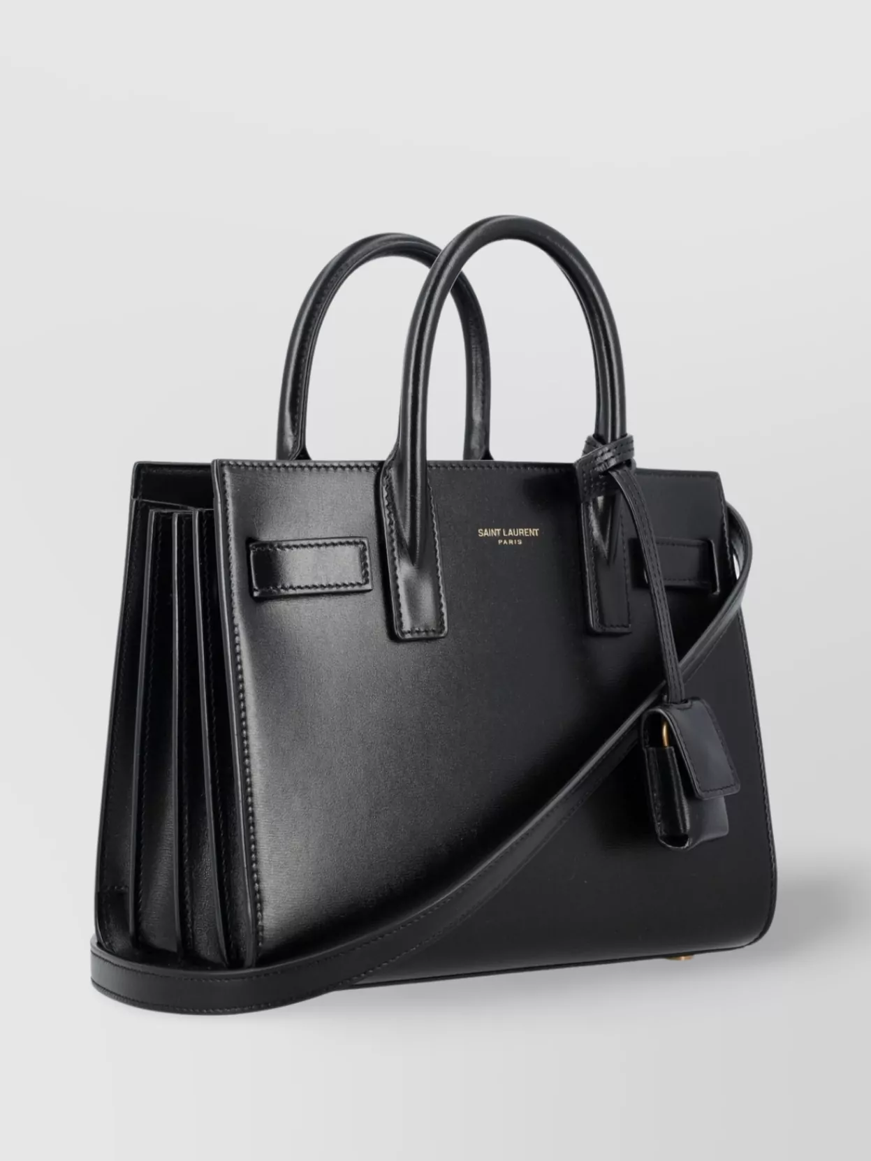 Saint Laurent Nano Structured Leather Tote Bag