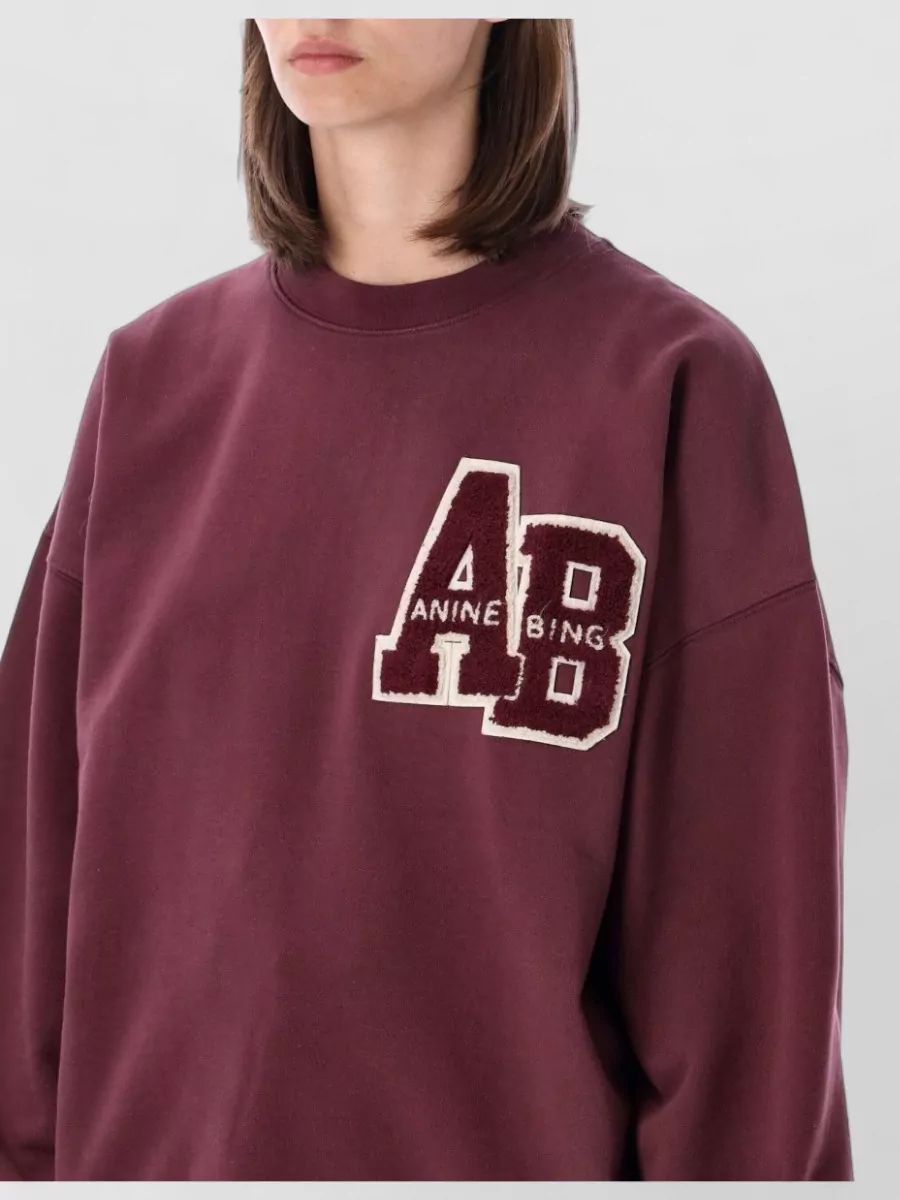 Anine Bing Cotton Oversized Sweatshirt