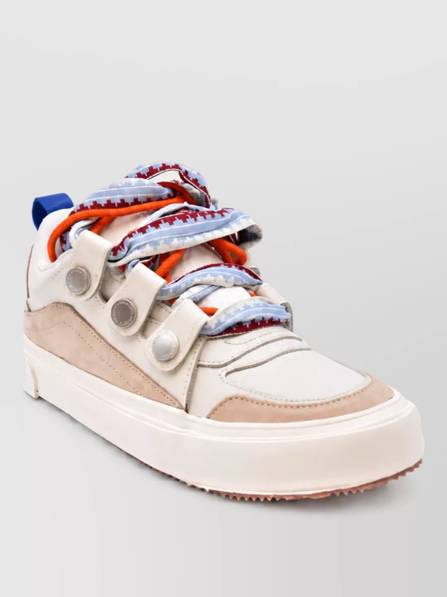 Marcelo Burlon Leather Low-Top Sneakers