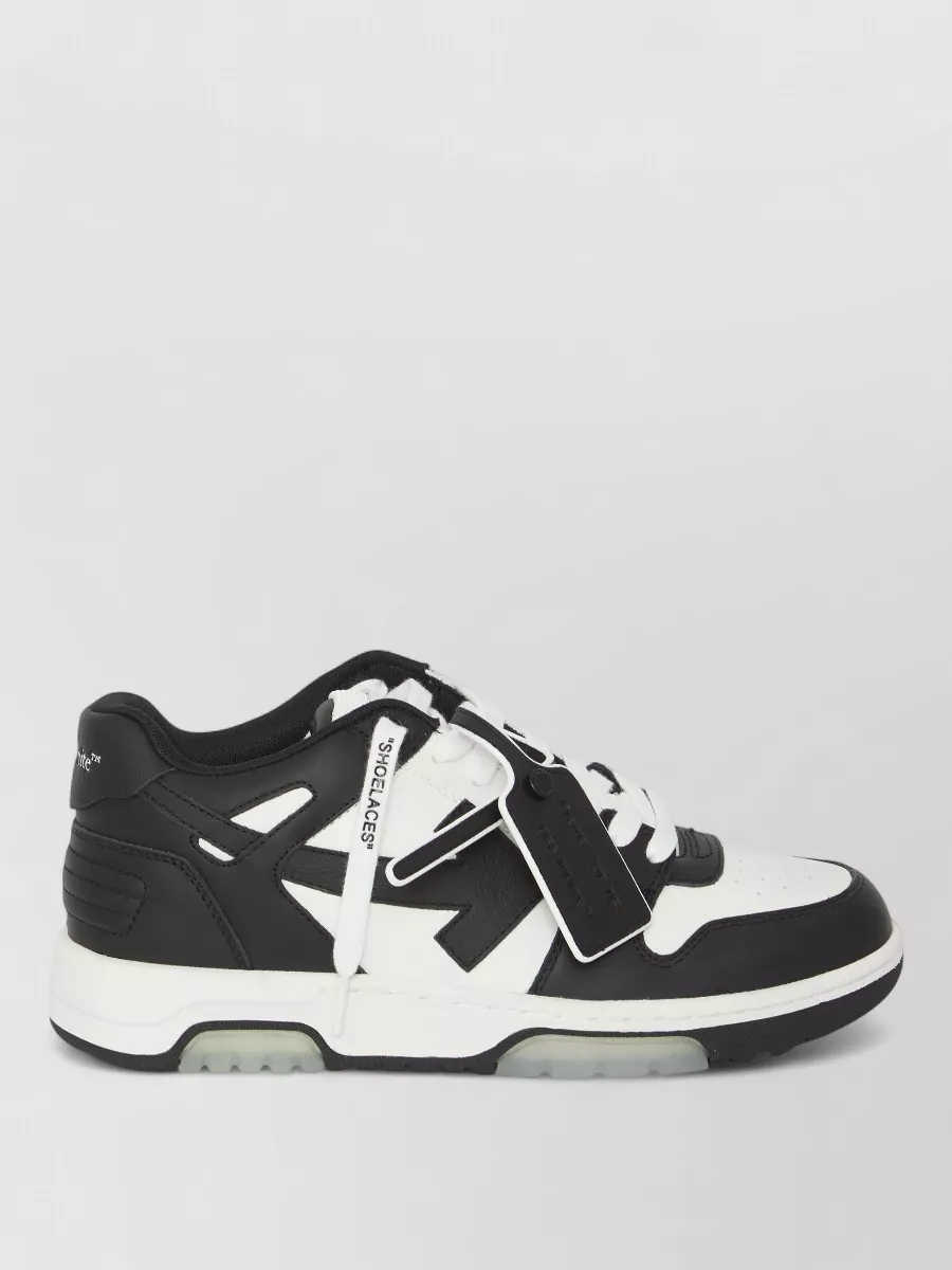 Off-White Leather Low-Top Sneakers