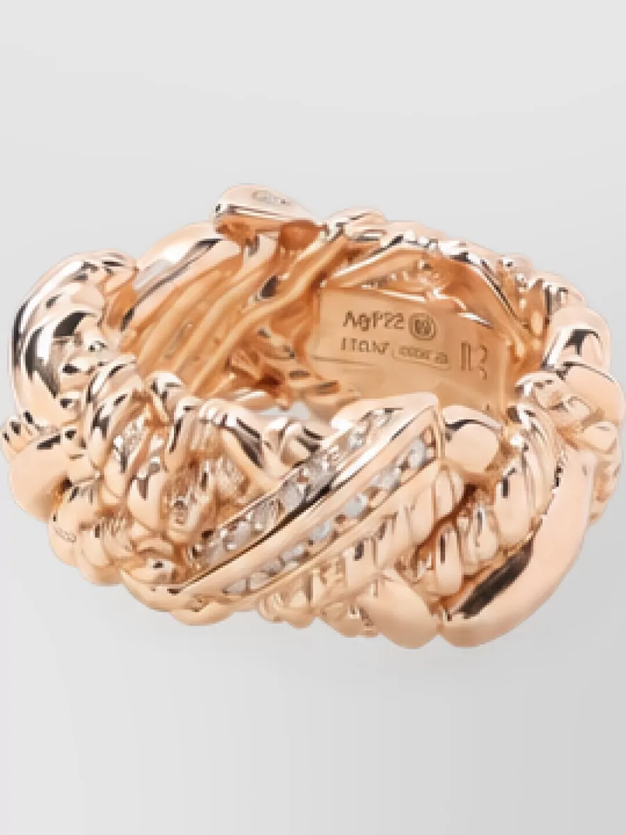 Bottega Veneta Crystal-Embellished Ring
