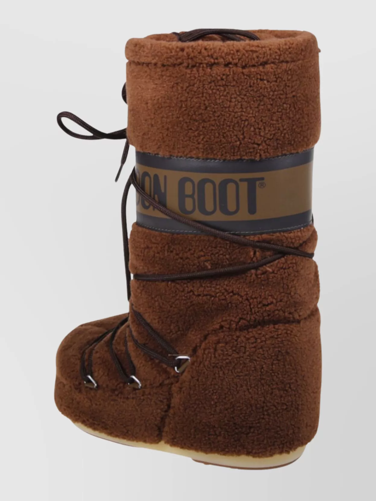 Moon Boot Logo Fleece Boot Flat Sole