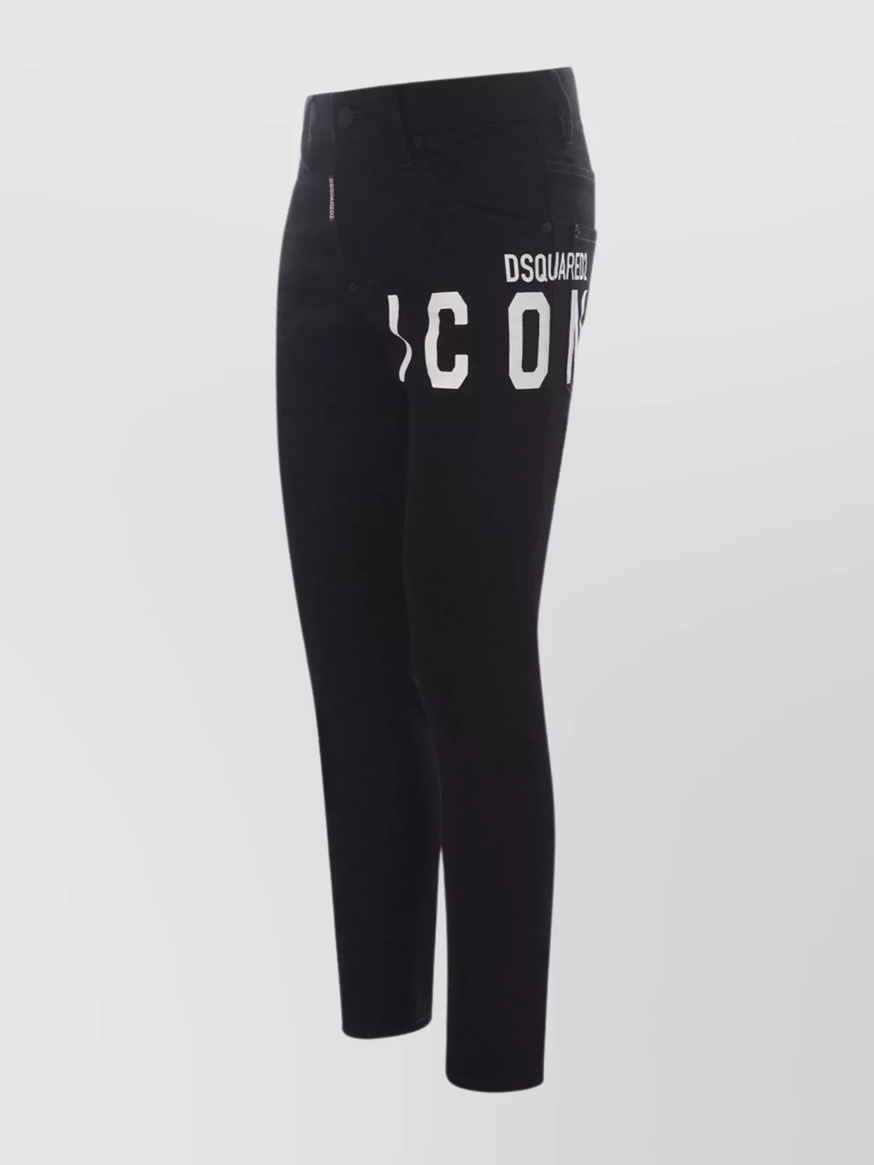 Dsquared2 Denim Trousers With Pockets And Loops In Black