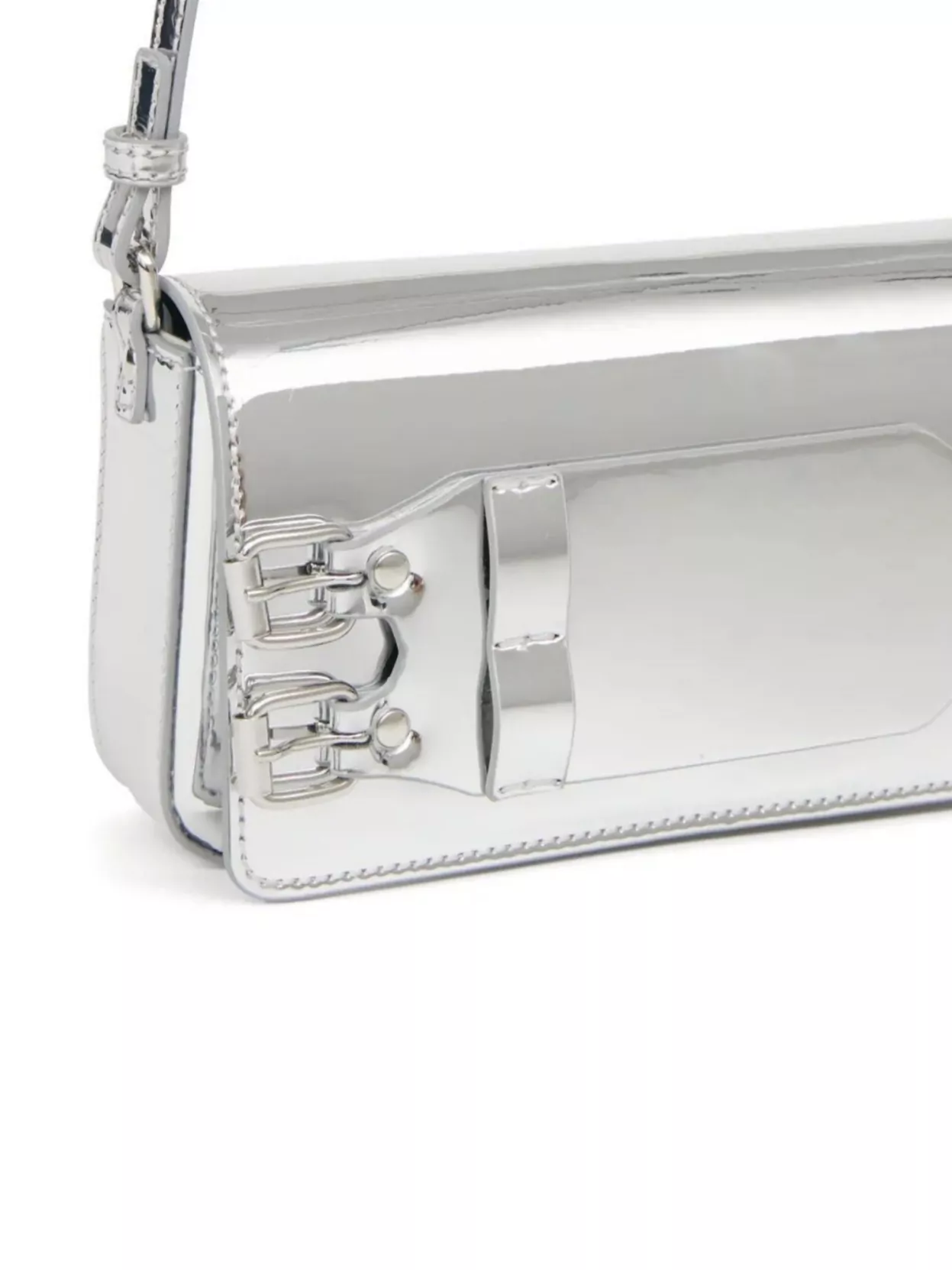 Mm6 Maison Margiela Shoulder Bag With Adjustable Strap And Buckle Detail
