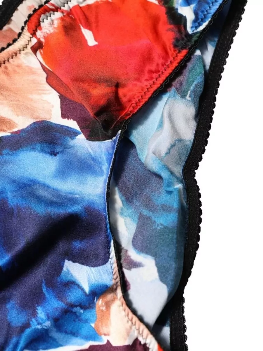 Dolce&Gabbana Silk Floral Bikini Briefs