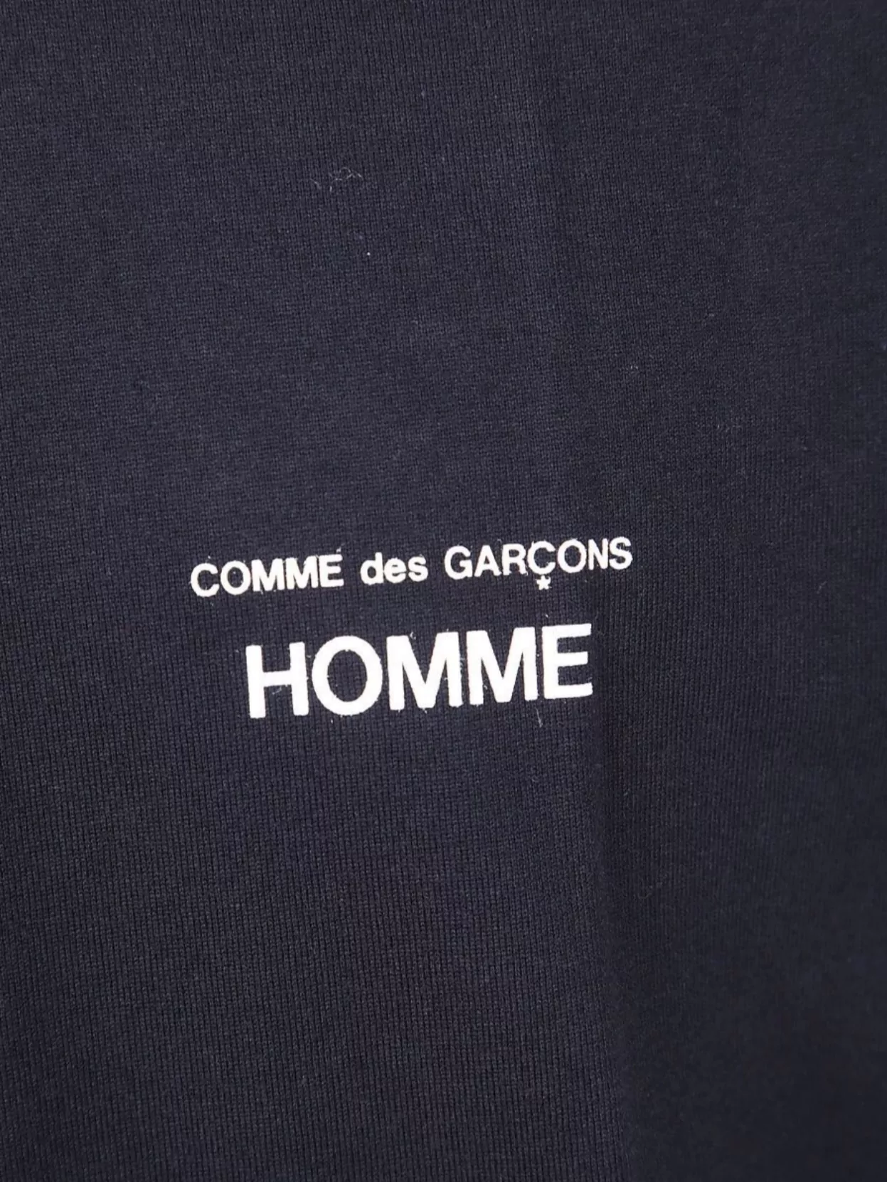 Comme Des Garçons Homme Crew Neck Short Sleeve T-Shirt Design