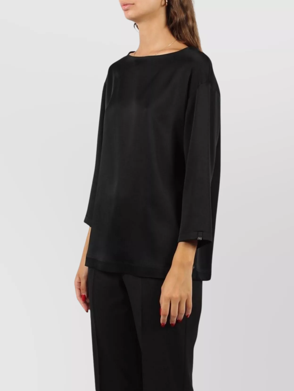 Herno Relaxed Fit Top Boat Neck