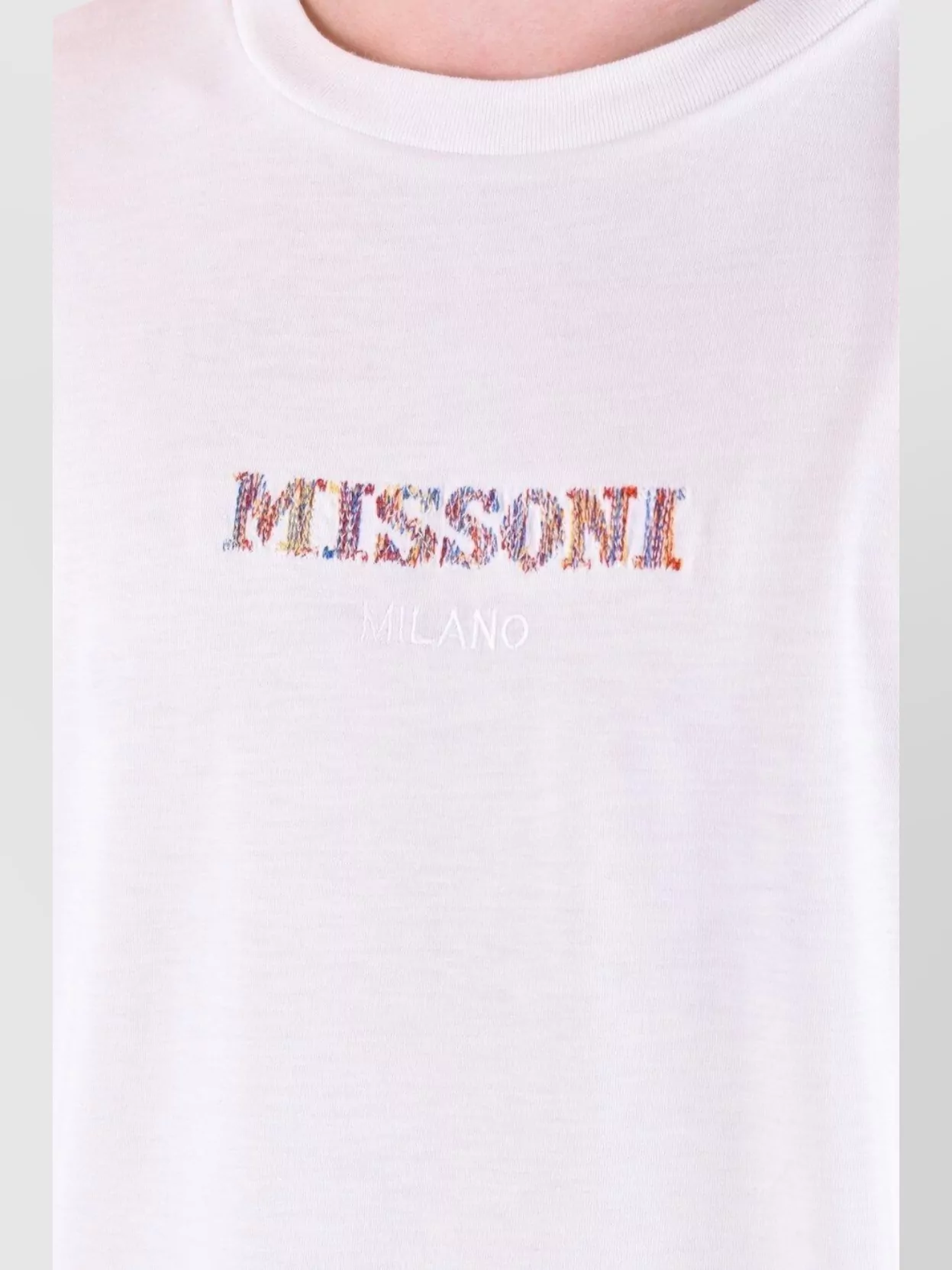 Missoni Crew Neck Embroidered Design Short Sleeves