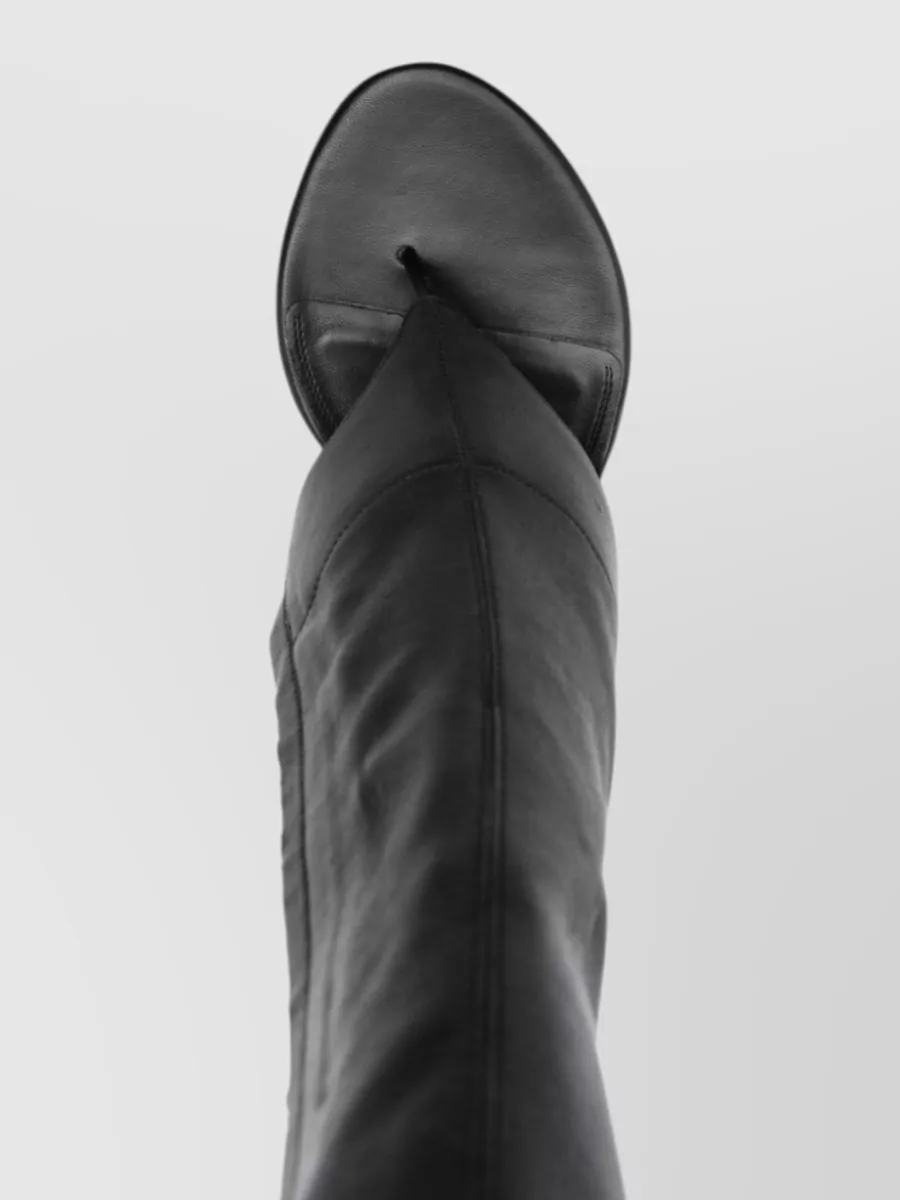 Paris Texas Lidia Knee High Thong Open Toe Boots