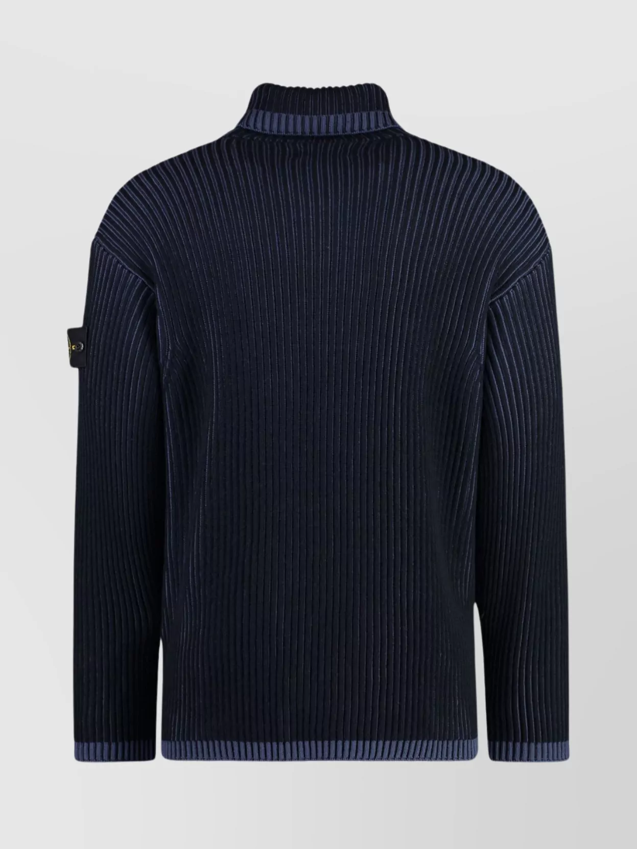 Stone Island Turtleneck Sweater Virgin Wool Contrast Trim