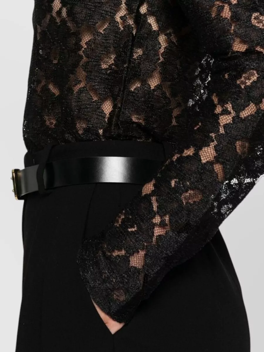Róhe Lace Turtleneck Blouse
