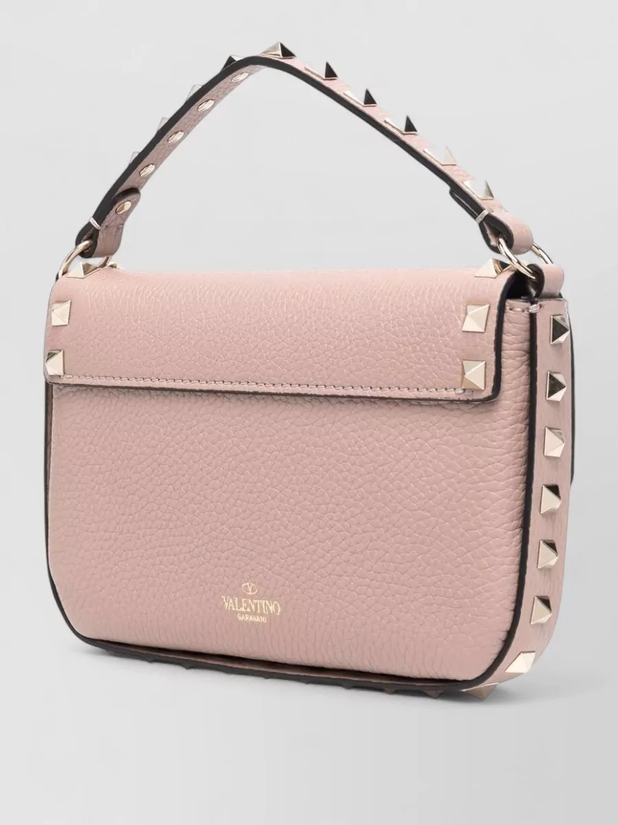 Valentino Garavani Vlogo Signature Grainy Calfskin Wallet With Chain Cross-Body Bag