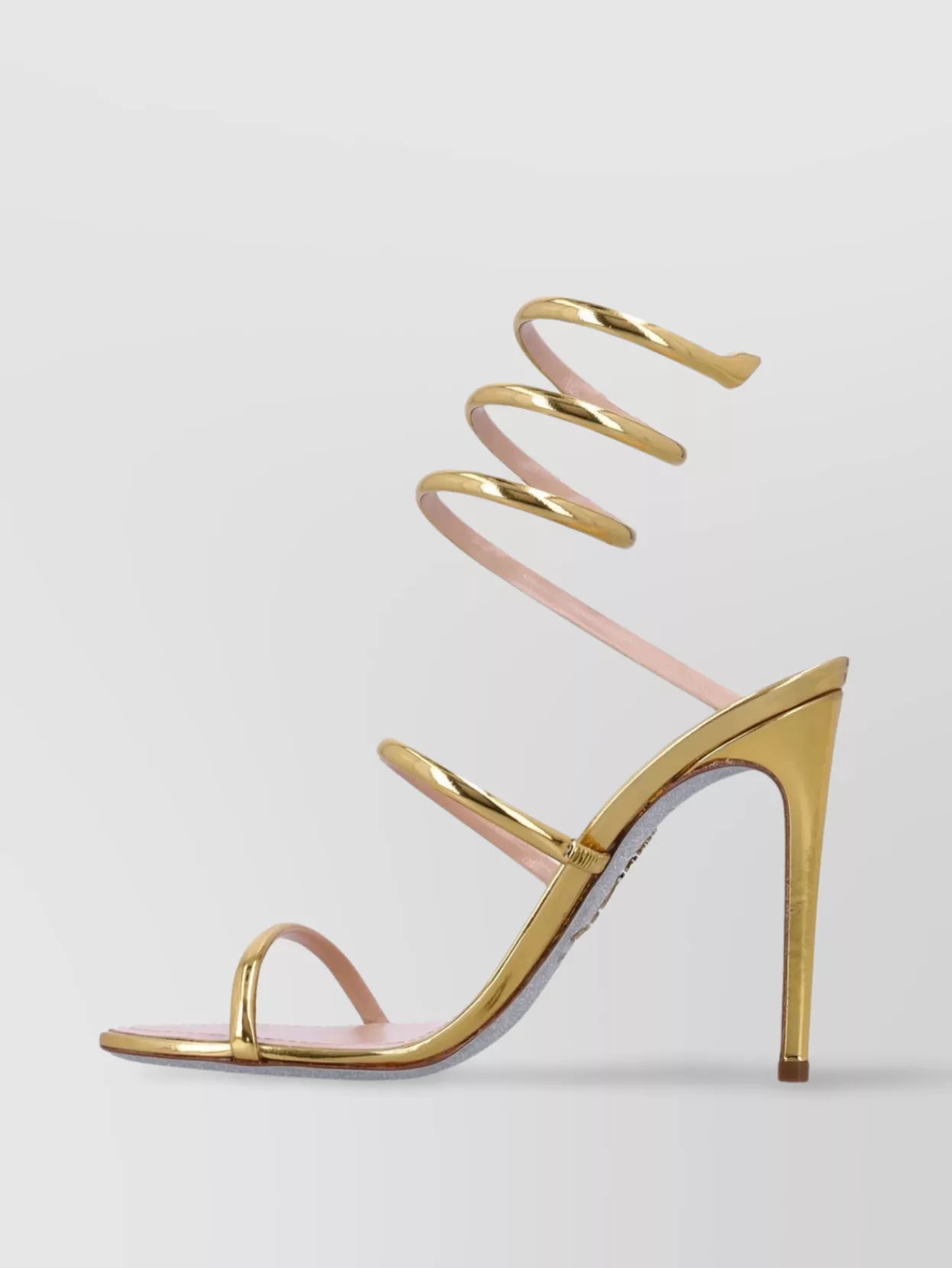 Rene Caovilla Cleo Metallic Calf Sandals