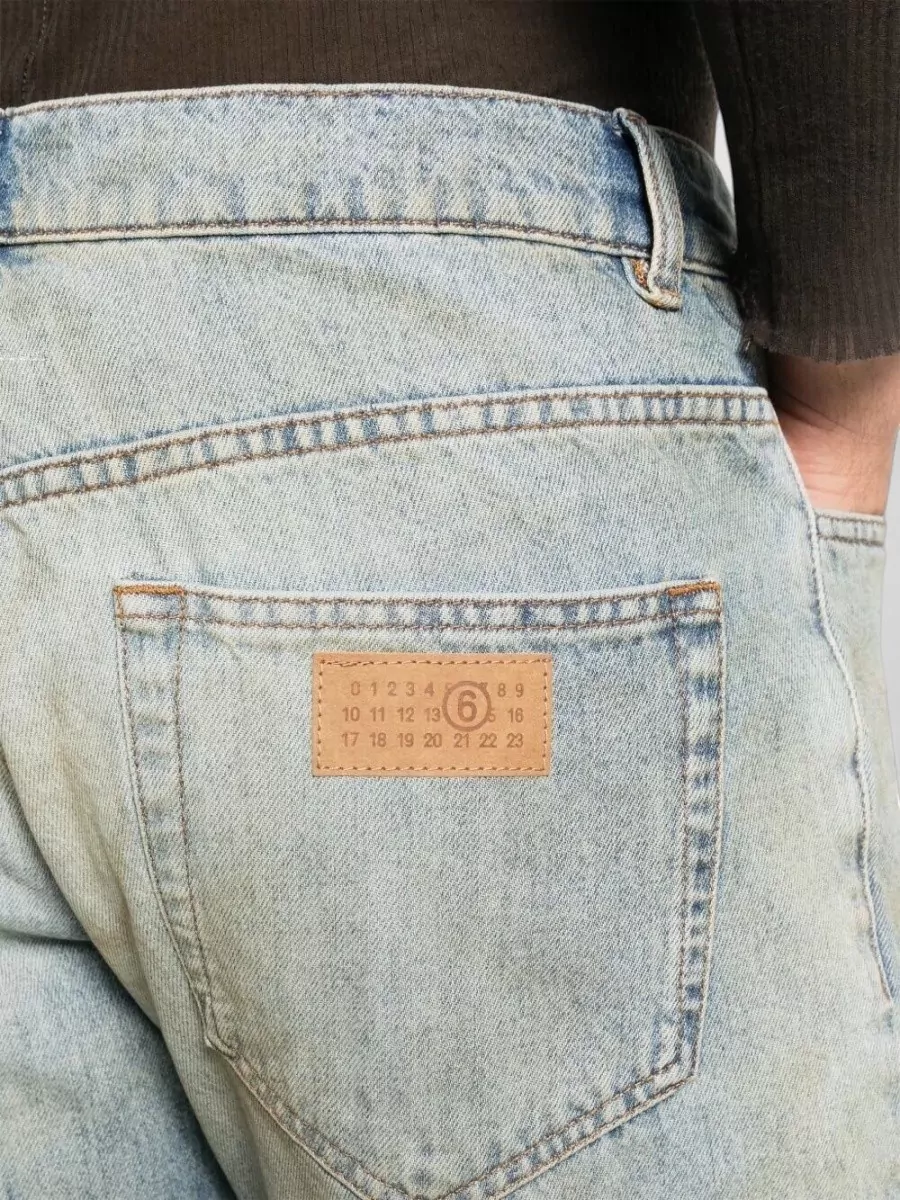 Mm6 Maison Margiela Denim Straight-Leg Jeans