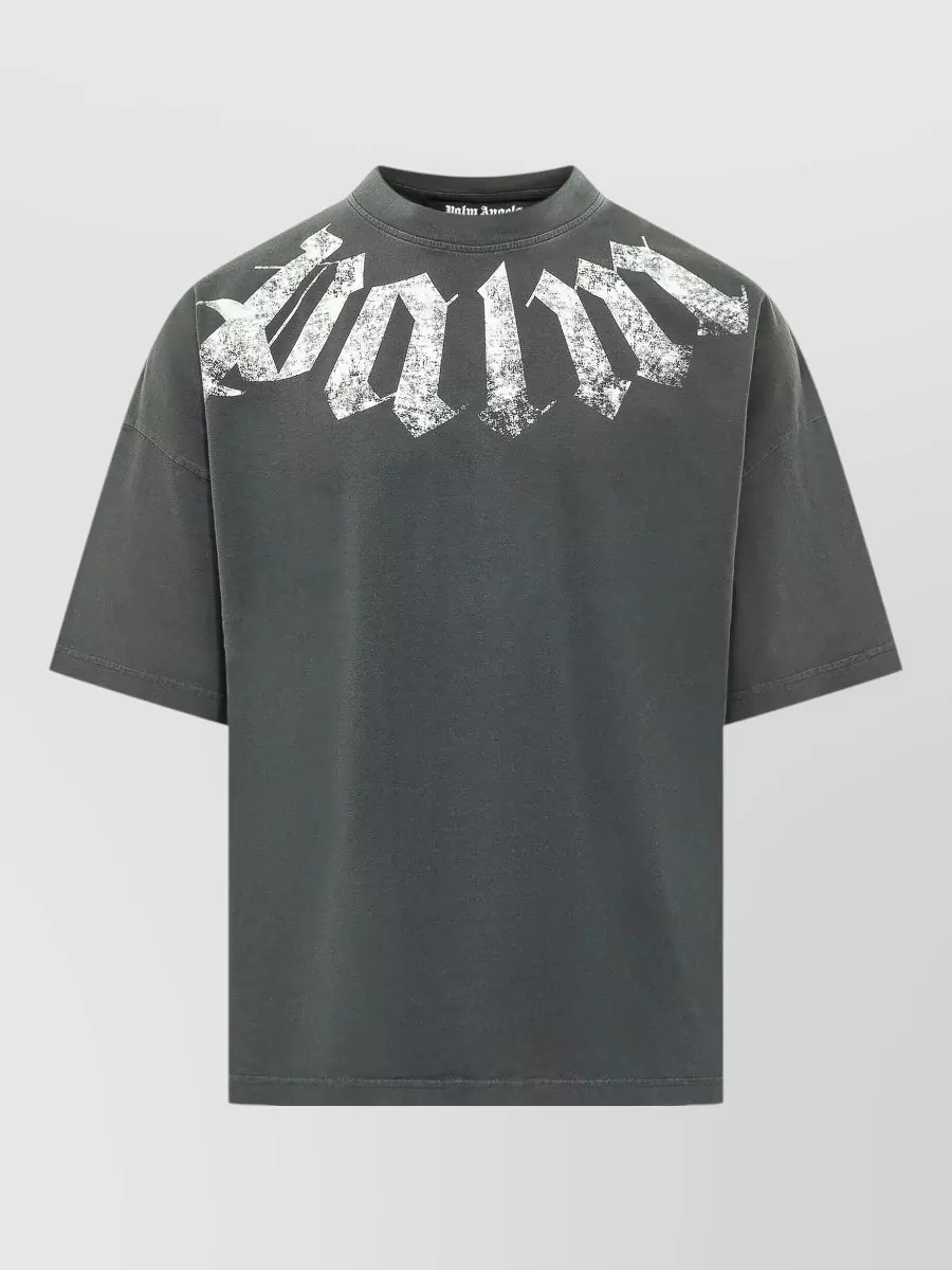 Palm Angels logo-print loose shirt