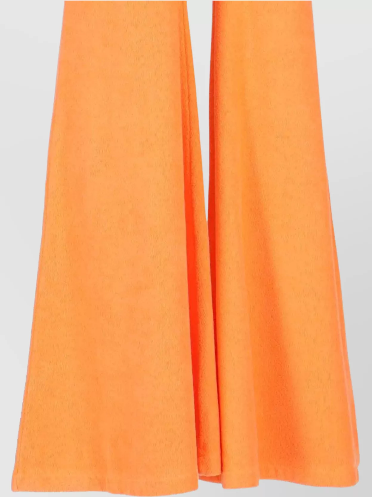 Shop Erl Straight Trousers With Elastic Waistband And Flared Design In Orange