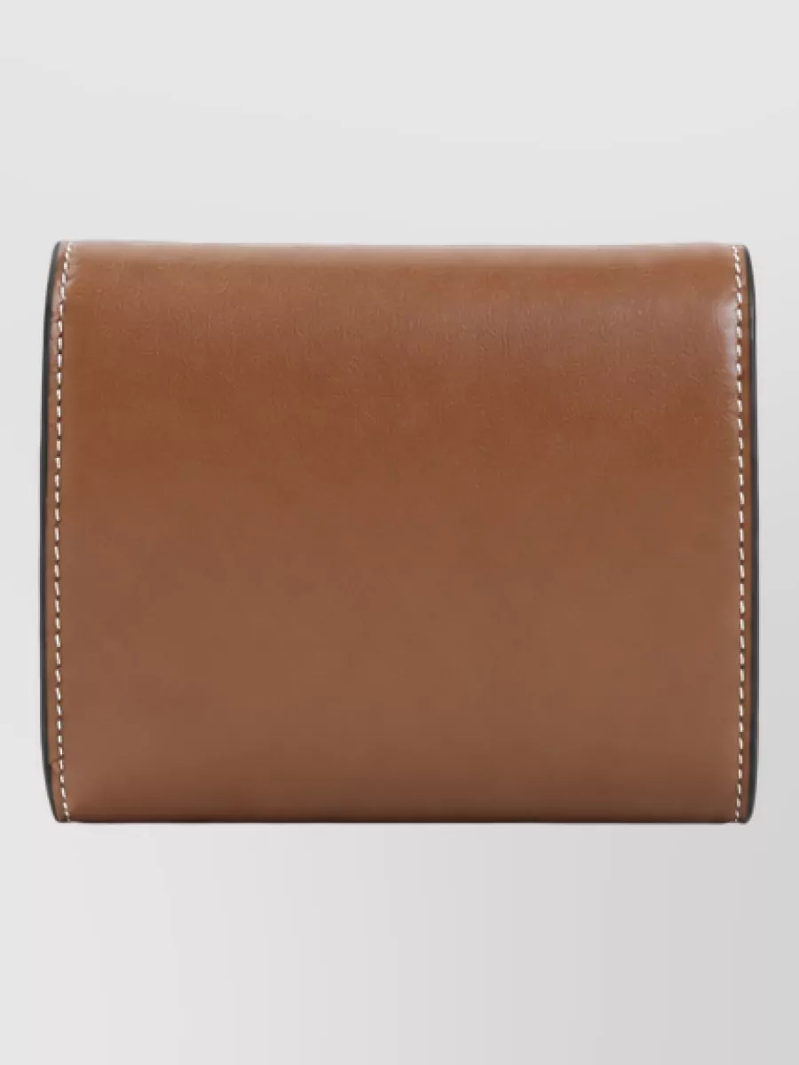 Celine Leather Small Flap Wallet