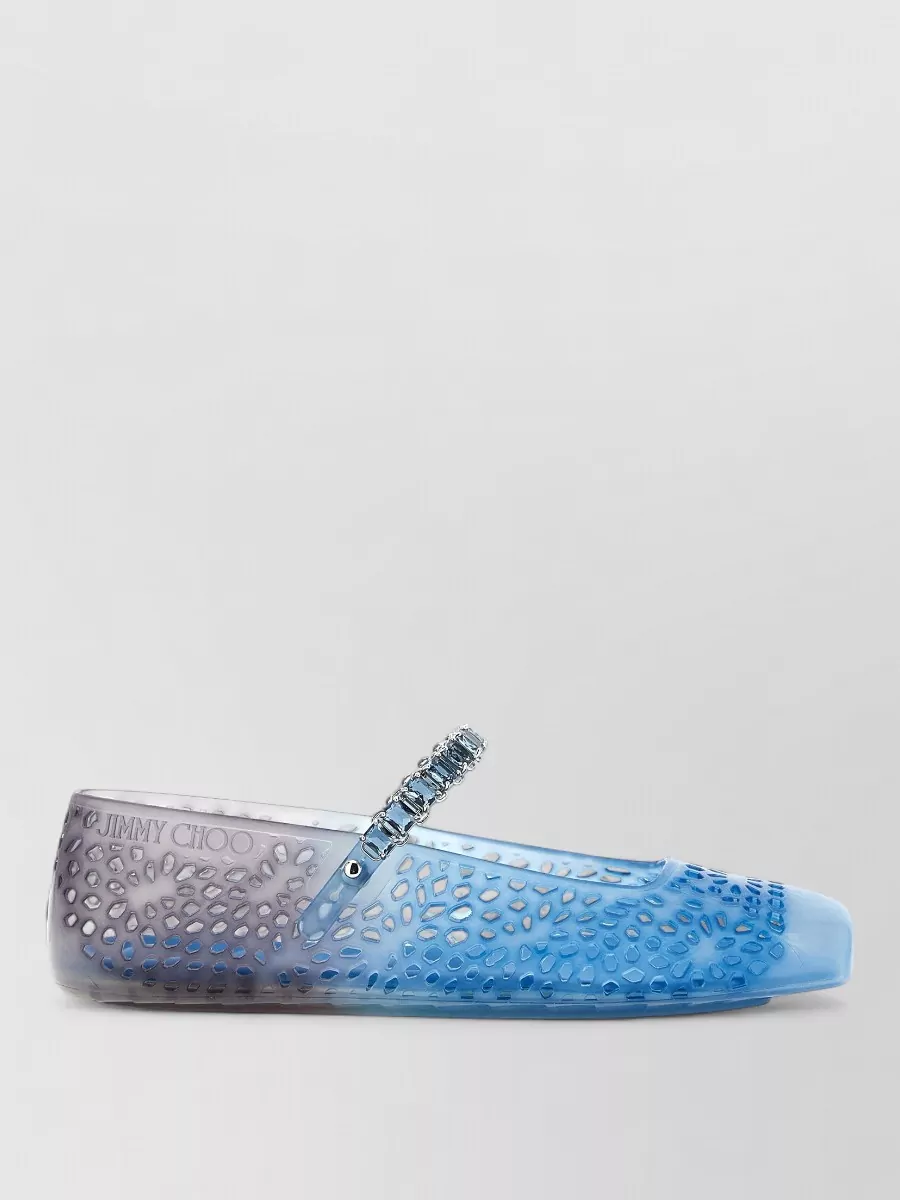 Jimmy Choo The Jelly Crystal-Embellished Ballet Flats