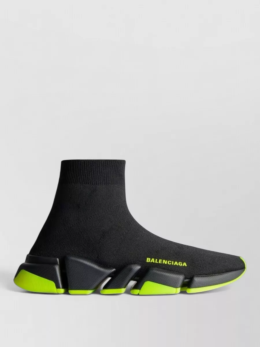 Balenciaga Sock Style Low Top Sneakers Contrast Sole