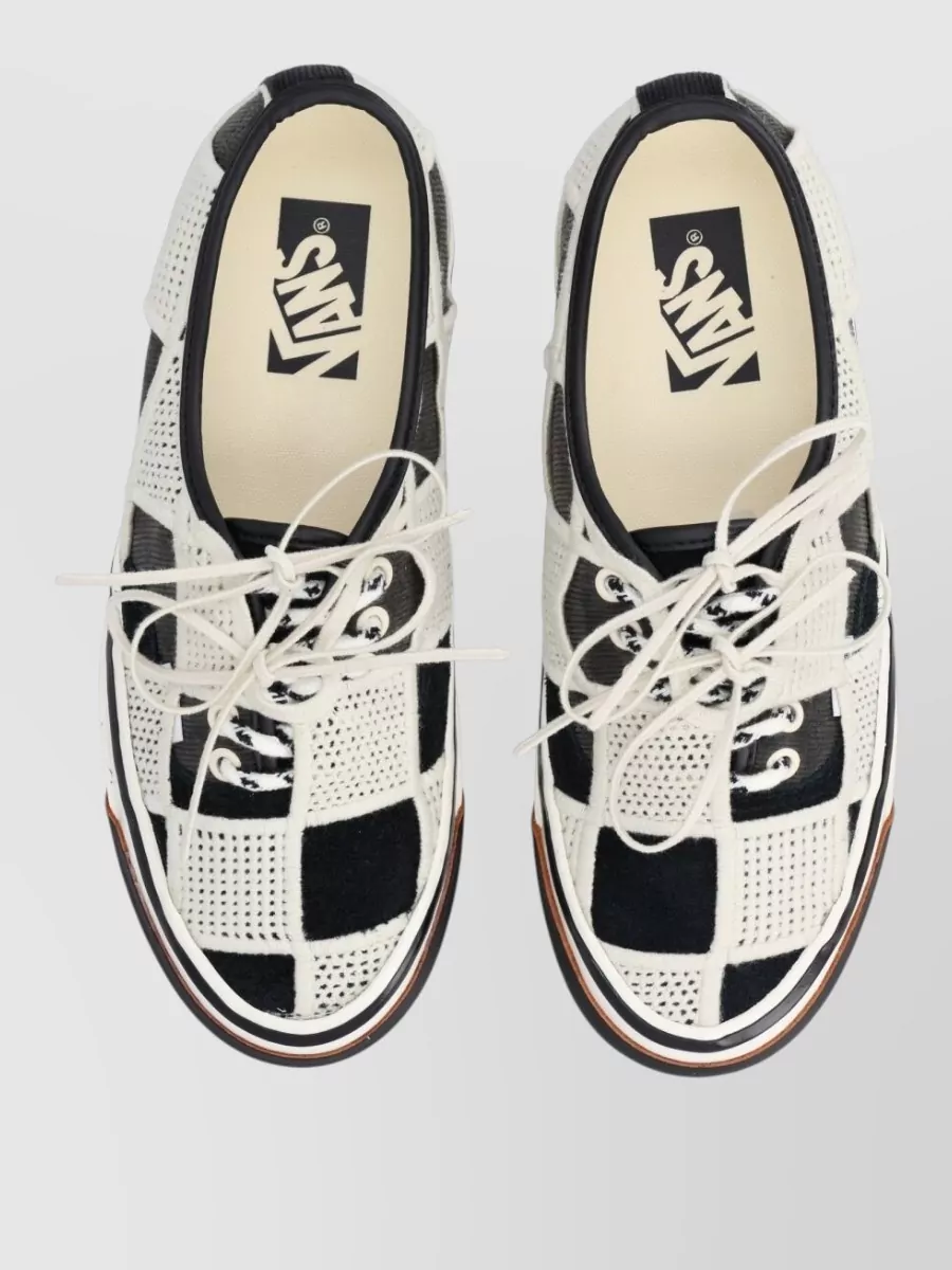 Vans Corduroy And Flannel Lace-Up Sneakers