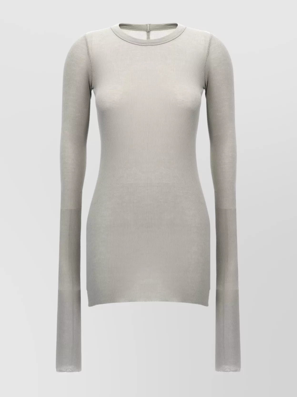 Rick Owens Ribbed Crew Neck Long Sleeve T-shirt