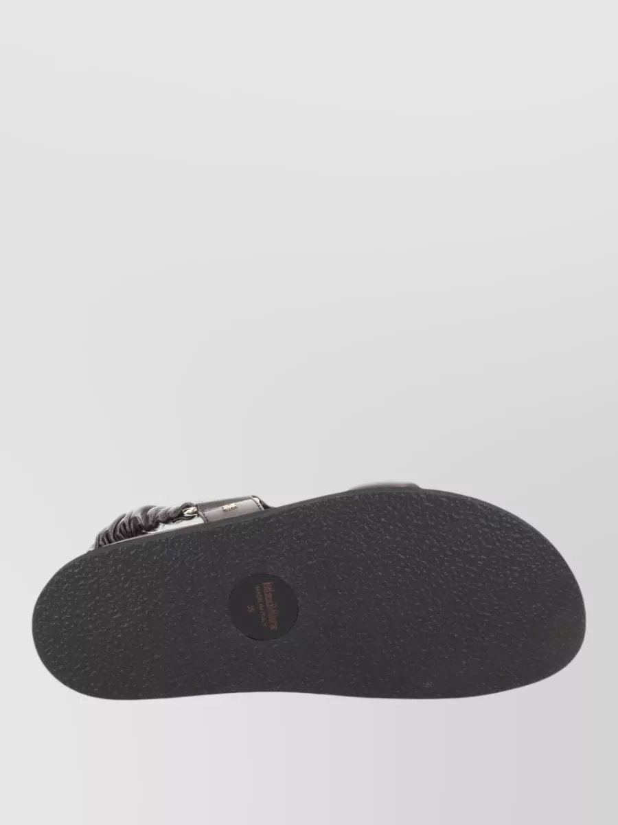 Max Mara Leather Macro Slides