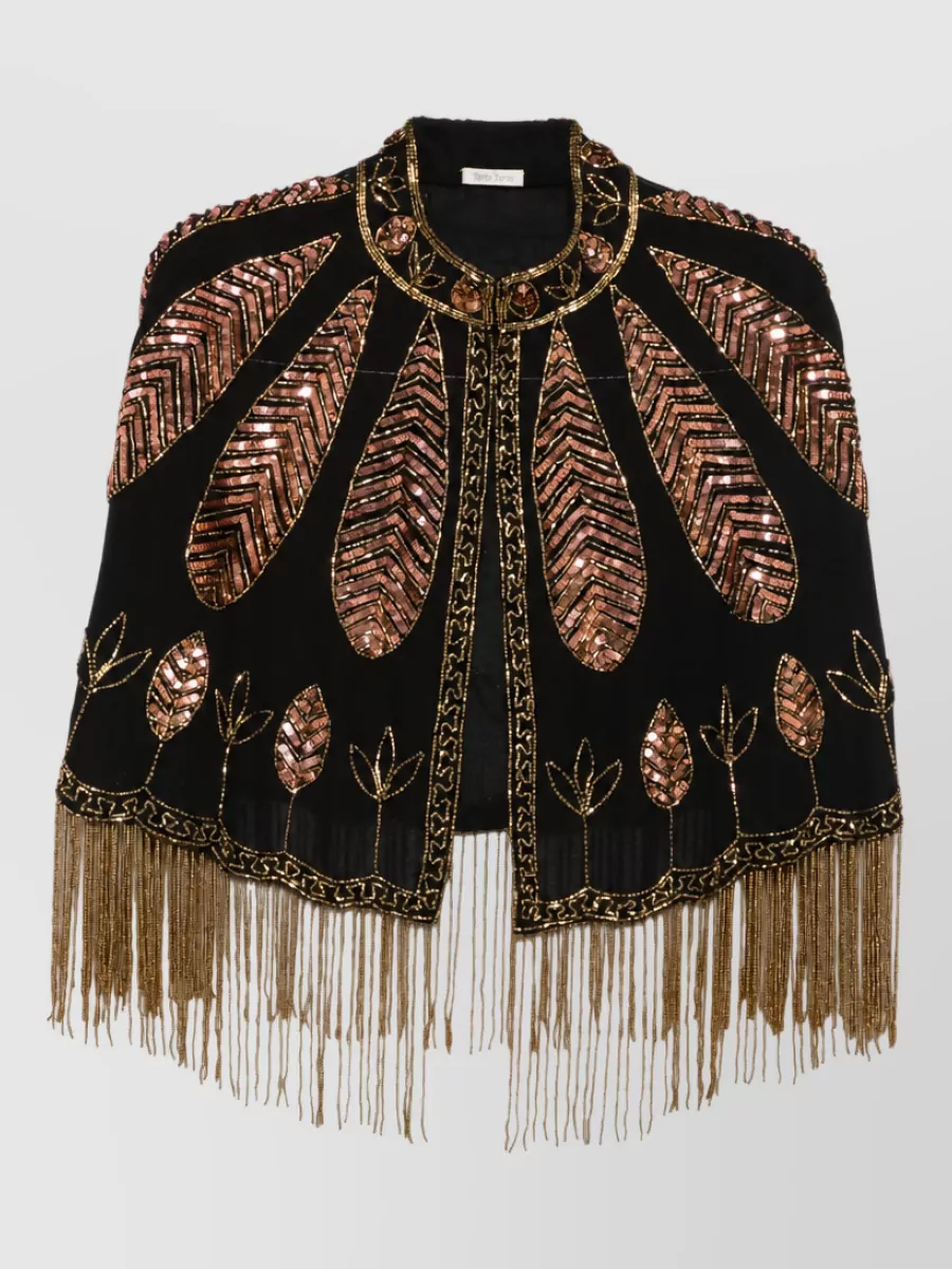 Forte Forte Sequined Cape In Multi