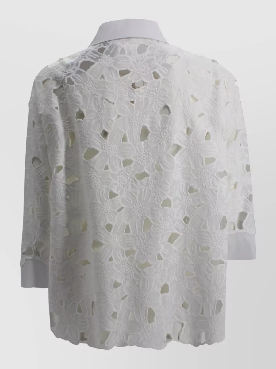D.exterior Cotton Embroidered Shirt