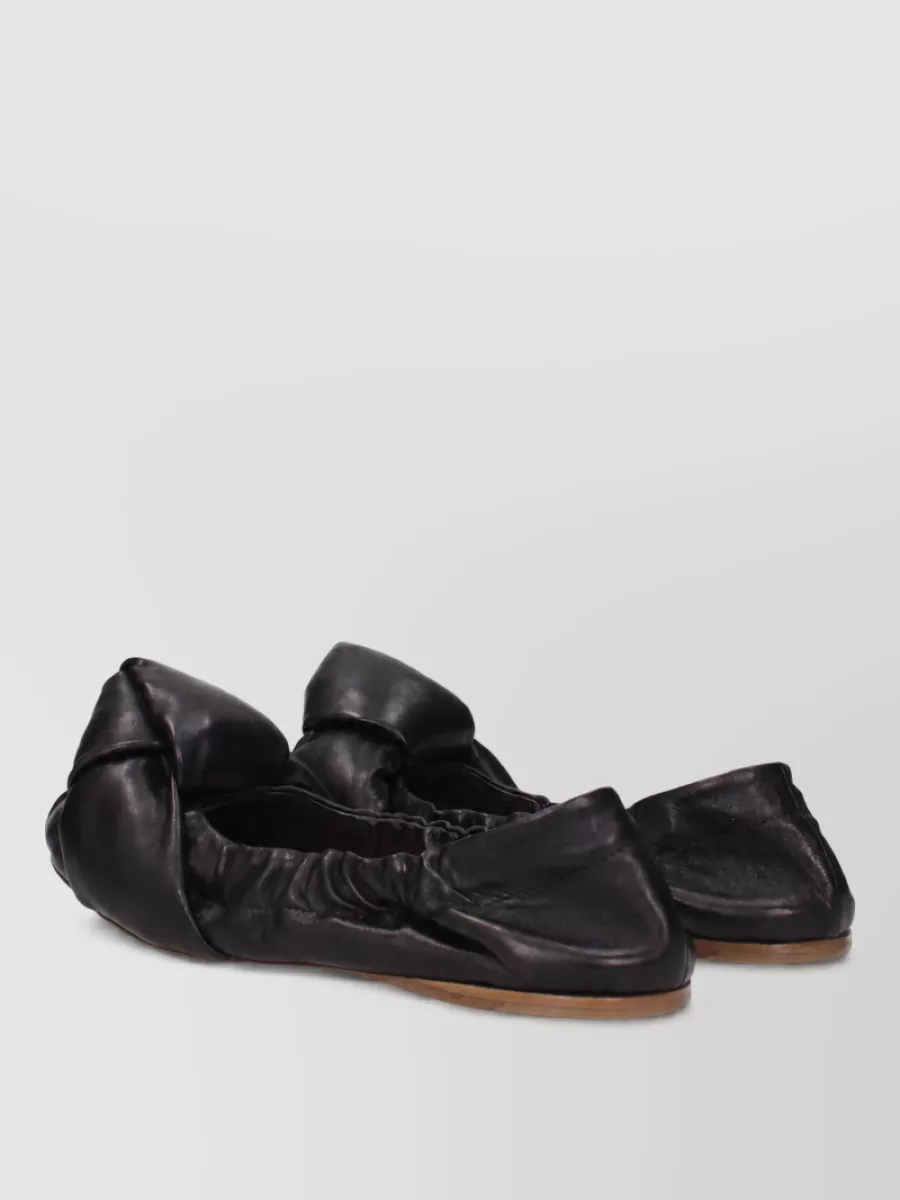 Miu Miu leather ballerina flats