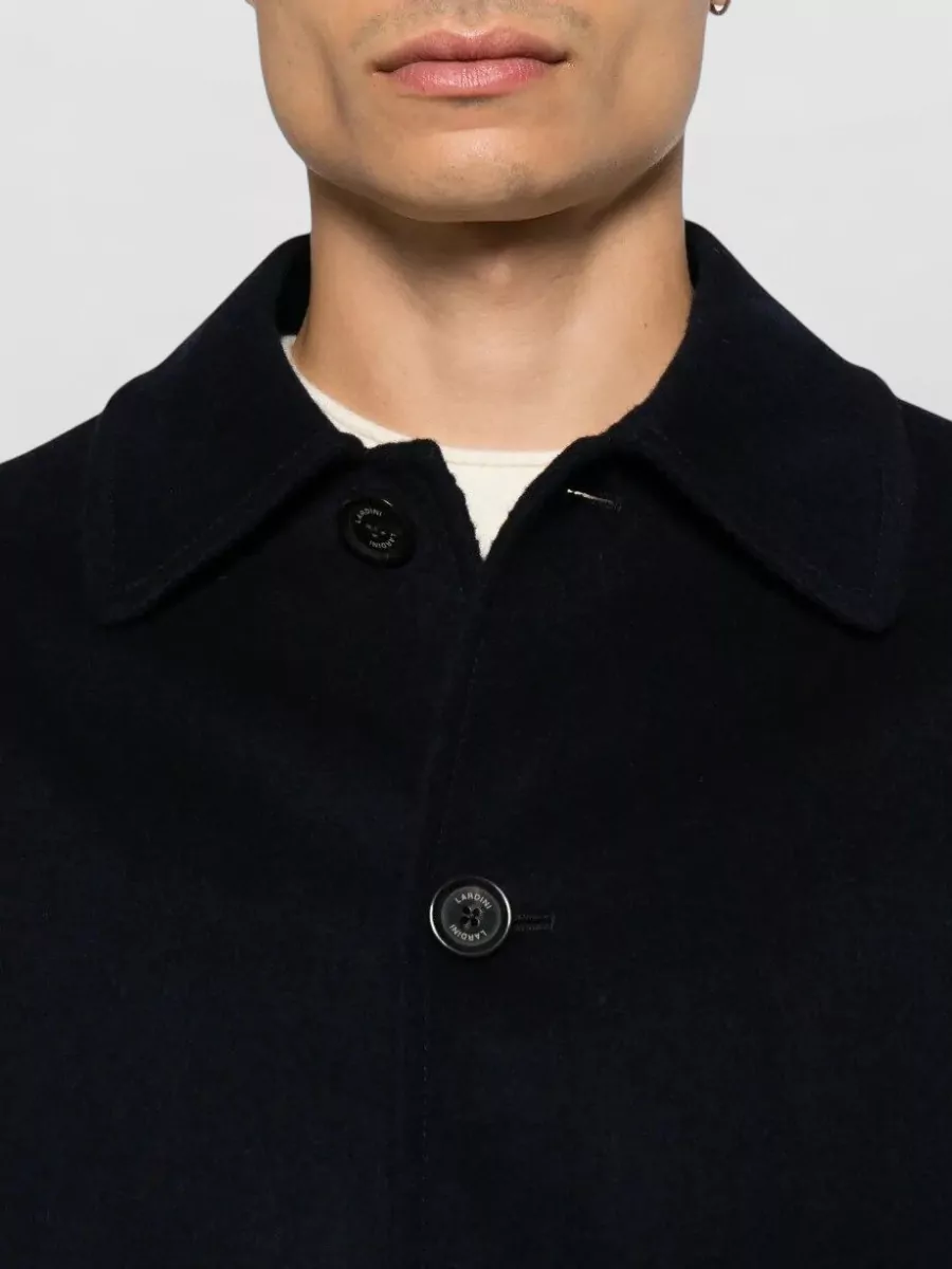 Lardini Cashmere Wool Single-Breasted Coat
